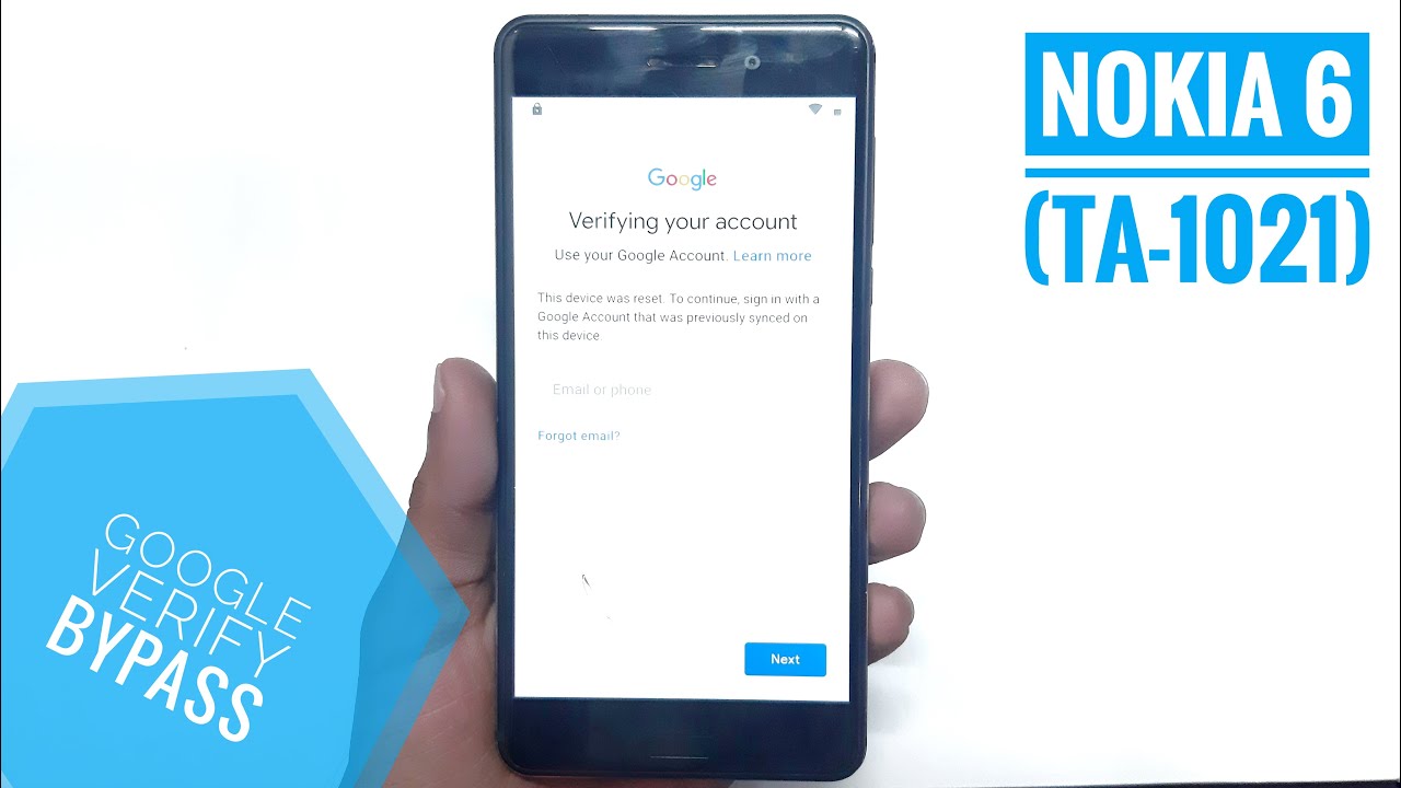 Nokia 6 FRP Bypass 9.0 - Google Account Bypass (TA-1021)