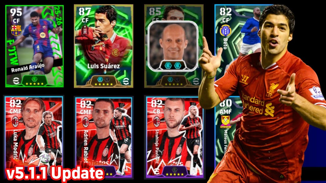 Новое обновление v5.1.1!! 🎁😍 Награда X7 игроков!! Клубный набор AC Milan eFootball 2026 | 101 POT...