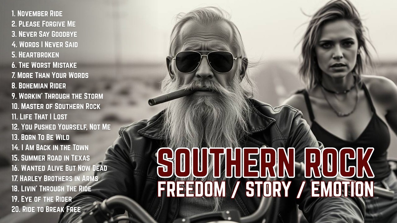 Southern Rock Road Trip 🎸 80s Style Guitar Songs | Emotional Country Rock Vibes
