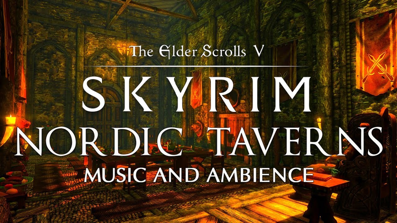 A Night Around Nordic Taverns | Skyrim Spring Ambience | Skyrim/Elder Scrolls Music & Ambience