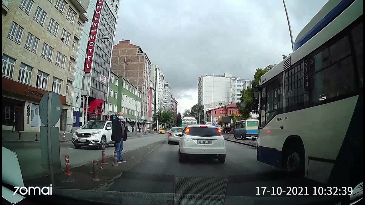Kızılaydan Ulus ve Dışkapı'ya Araç Kamerası