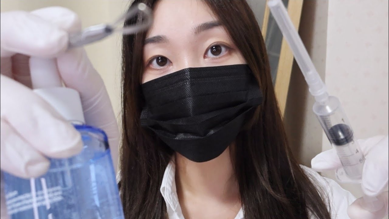 ASMR 피부과 풀코스 상황극💉(여드름 압출, 염증주사, 소독, 각질케어)Dermatologist RP Pimple Popping Extraction