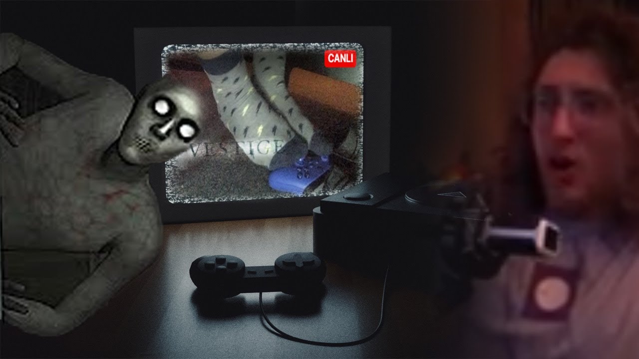 Göz kırptıkça canavar geliyor ve ps1 oyunu oynamaya çalışıyorum