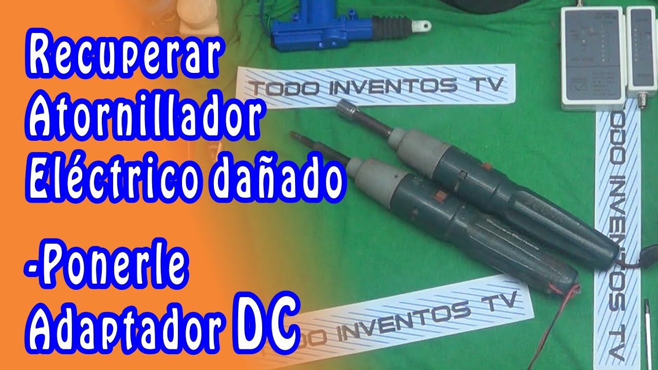 Convertir de batería a corriente ★ atornillador eléctrico ● @todoinventostv #19 shorts