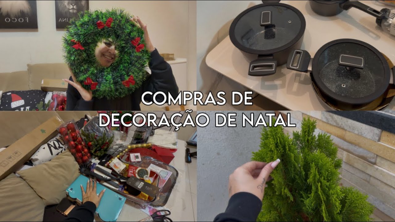 COMPRAS DE DECORAÇÃO DE NATAL🎄VOU MUDAR MINHA COZINHA😍