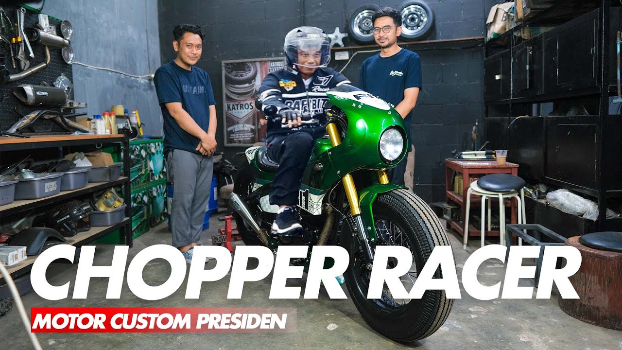 KEREN! MOTOR CUSTOM CHOPPER PAK PRESIDEN JOKOWI ft. @AtenxKatros