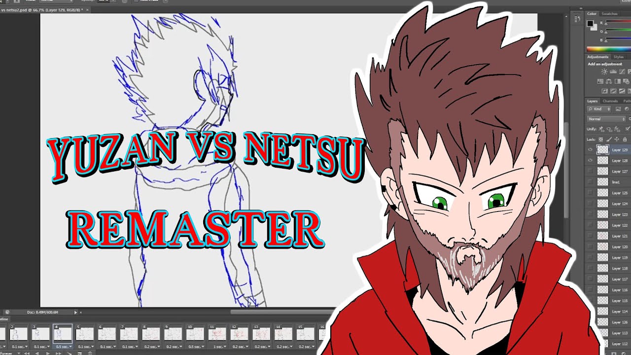 Animating Yuzan VS Netsu REMASTER