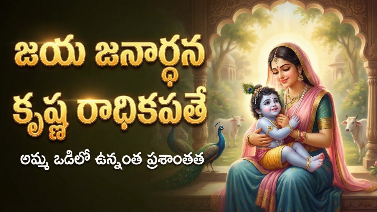 జయ జనార్ధన కృష్ణ రాధికపతే | Jaya Janardhana Krishna Radhikapate | Krishna Devotional Song