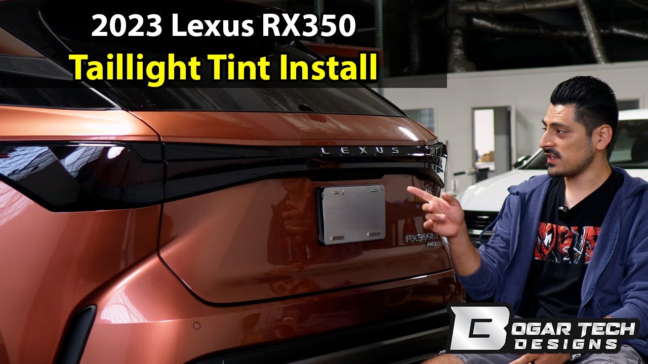 Установка тонировки задних фонарей Lexus RX 350 2023-2025