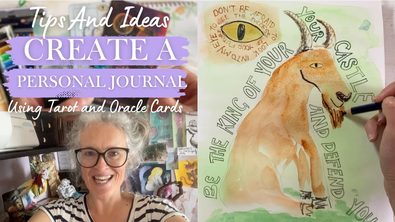 How I Create An Art TAROT AND ORACLE JOURNAL Page