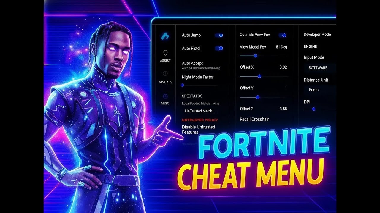UNDETECTED FORTNITE HACK | FREE MENU CHEAT | ESP & WALLHACK & SILENT AIM