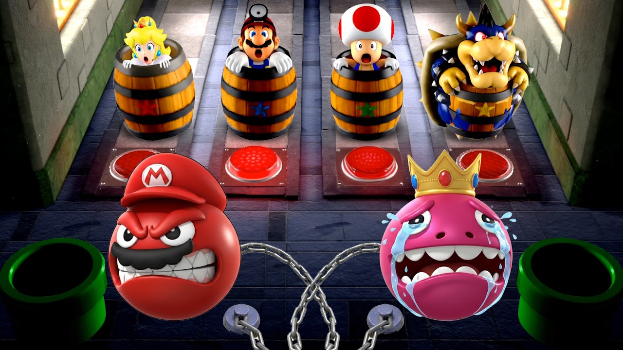 【マリオパーティスーパースターズ】激戦 ピーチ姫 VS マリオ VS キノピオ VS ドンキーコング 4K UHD (2160P)