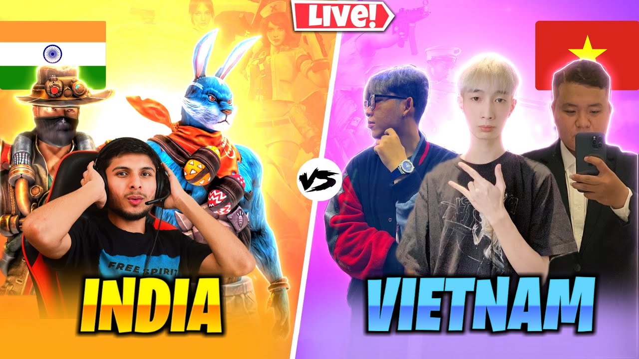 FINAL WAR AGAINST VIETNAM HACKERS  🤬 4 VS 4  || #nonstopgaming   - FREE FIRE LIVE
