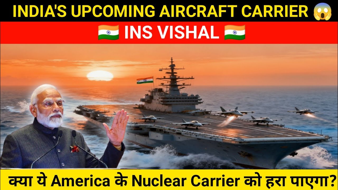 India's Upcoming Aircraft Carrier - INS VISHAL 🇮🇳 Explained!