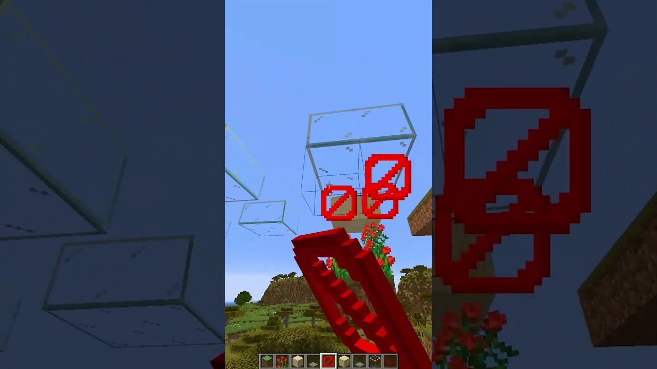 Squid Game Glass Bridge Build😱 #minecraft #shorts