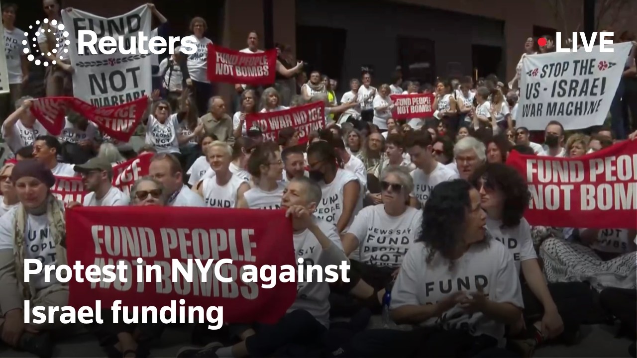 LIVE: Protest in NYC against Israel funding