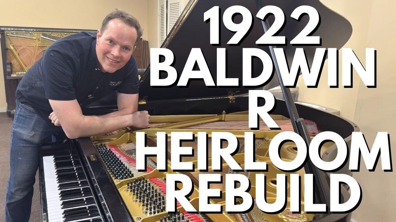 ПОСЛЕ: Реставрация фамильного рояля Baldwin R, 1922 год.