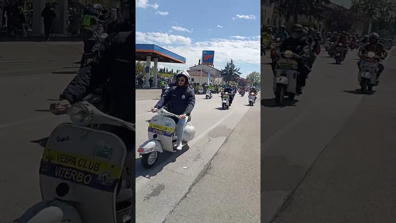VESPA WORLD DAY 2024... emozionante vedere così tante vespe passare tutte insieme....