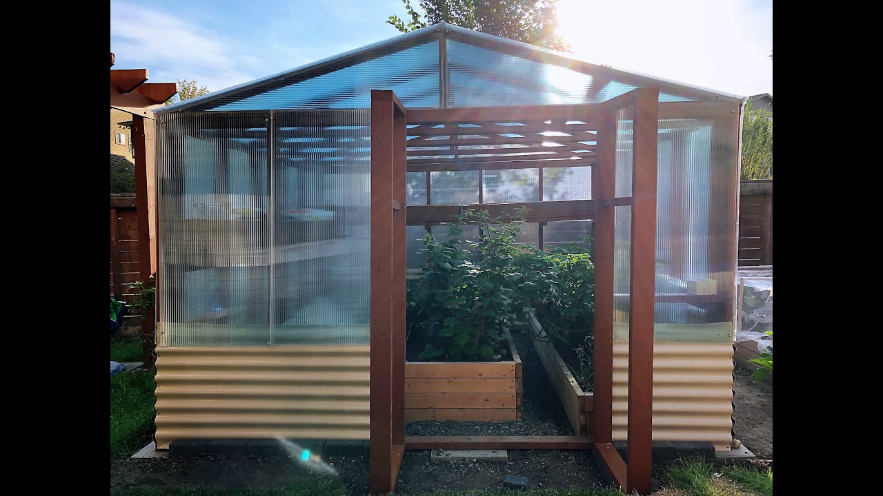 DIY Build A Solid Wood Greenhouse, Grow Hardy Crops in -30ºC Winters (Part 2) 建造木制花园温室，零下30度也可种菜 (2)