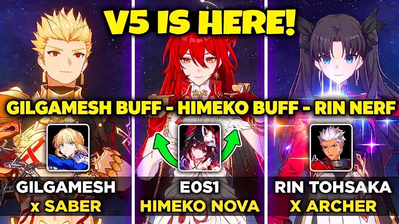 NEW UPDATE! V5 IS HERE - Himeko Nova Buffed - Gilgamesh Buffed - Rin Buffed Showcase - HSR 4.4