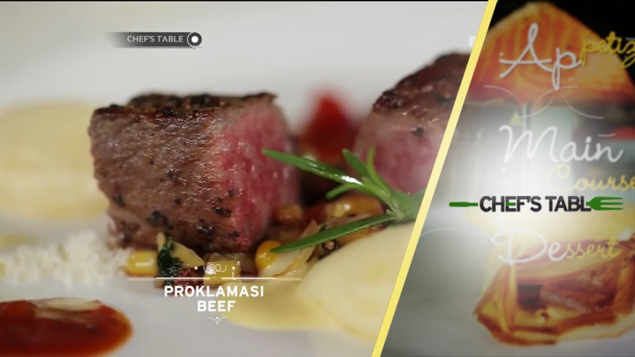 Chef's Table : Main Course Proklamasi Beef ala Ariel Tatum