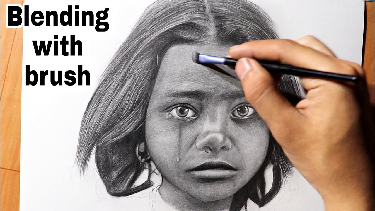 Blending Graphite With Brush 😍 SATISFYING