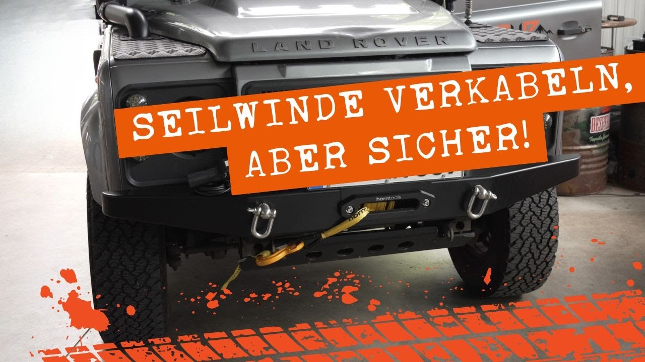 Wie verkabele ich eine Seilwinde am Defender?