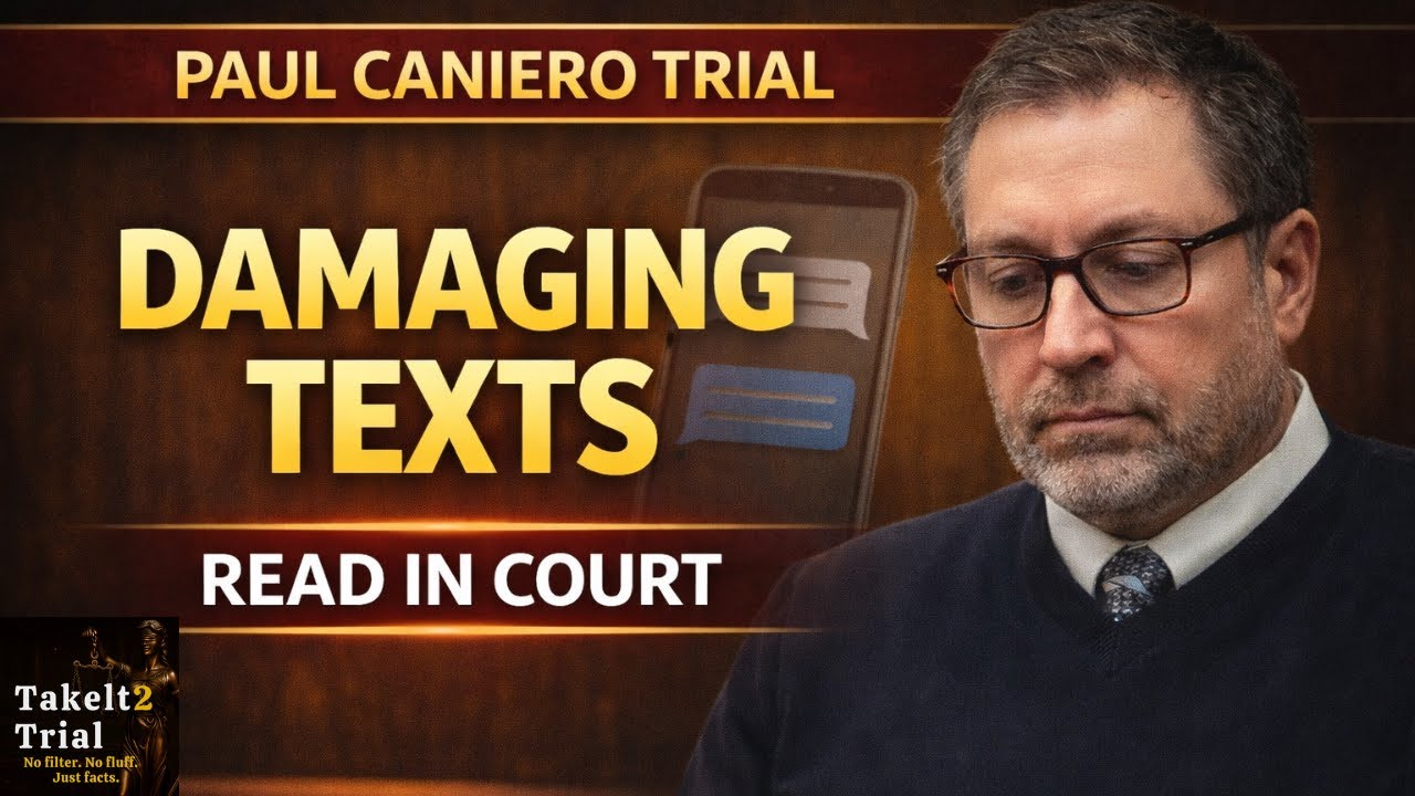DAMAGING Texts Read in Court | Paul Caniero’s Own Words Exposed