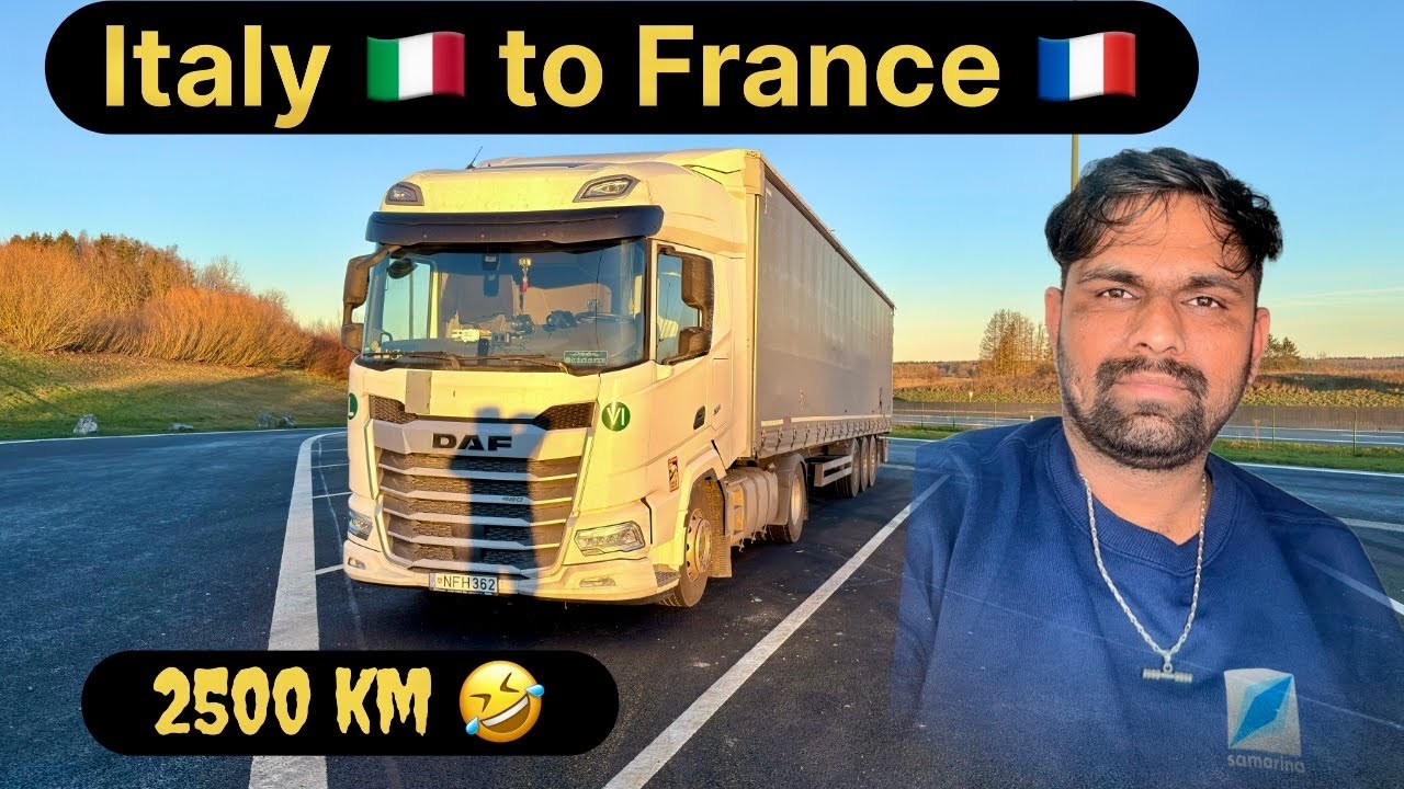 Italy 🇮🇹 to france 🇫🇷 Europe truck driver vlog Hindi Germany truck driver vlog Hindi 