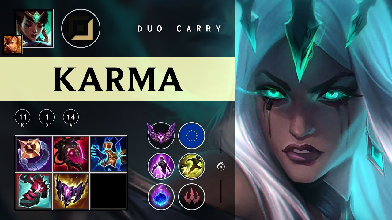 Karma Carry vs Karthus - EUW Master Patch 25.24