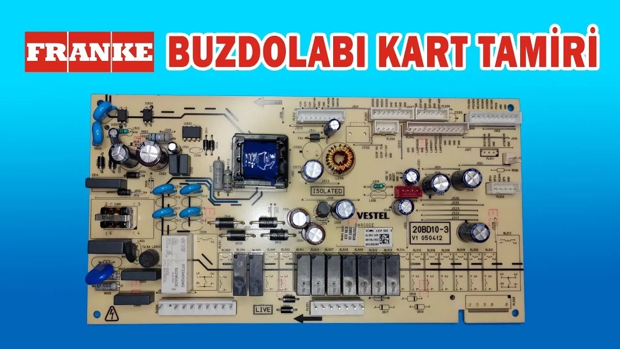 Franke buzdolabı kart tamiri nasıl yapılır?