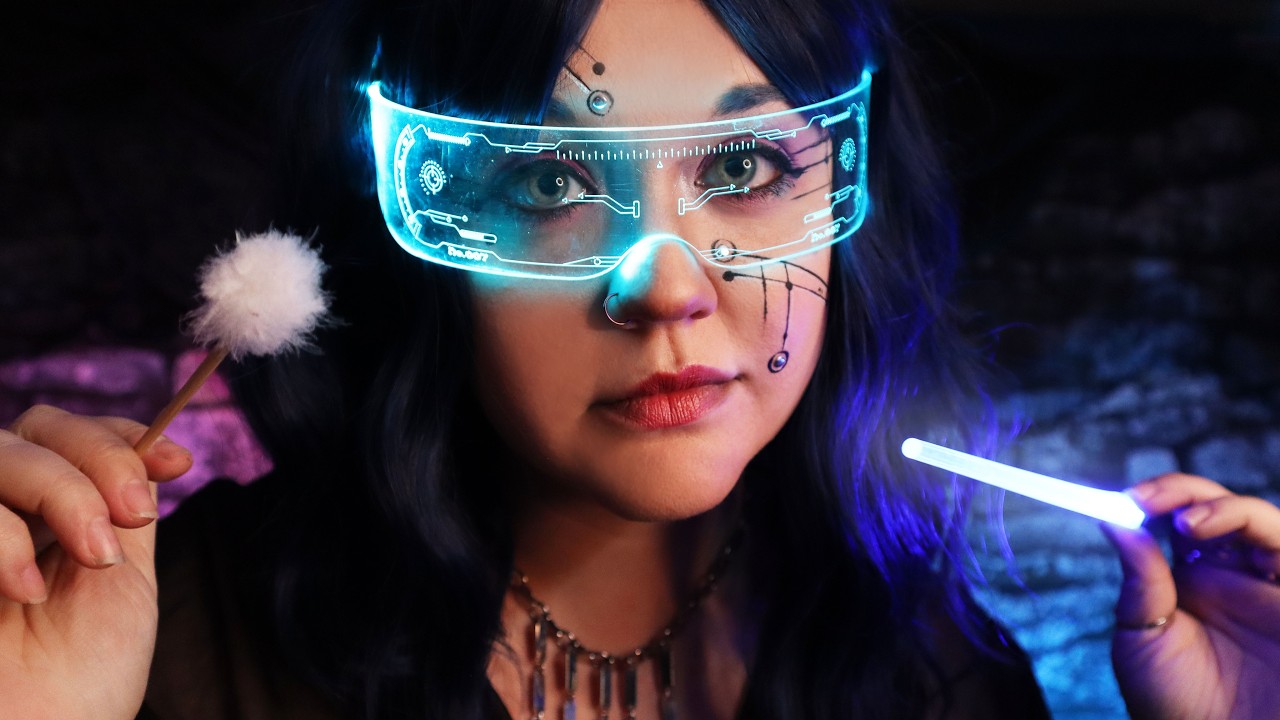 ASMR ⚡ Back-Alley Cyberpunk Brain Cleaning (Soft-Spoken) Brain Massage and Decluttering Your Mind