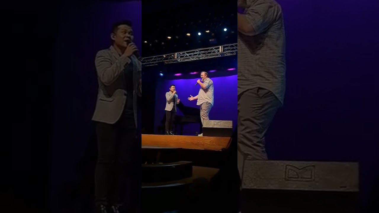 A Fan Brought on Stage to sing a duet with AGT Star Marcelito Pomoy Endless Love #SHORT #Subscribe