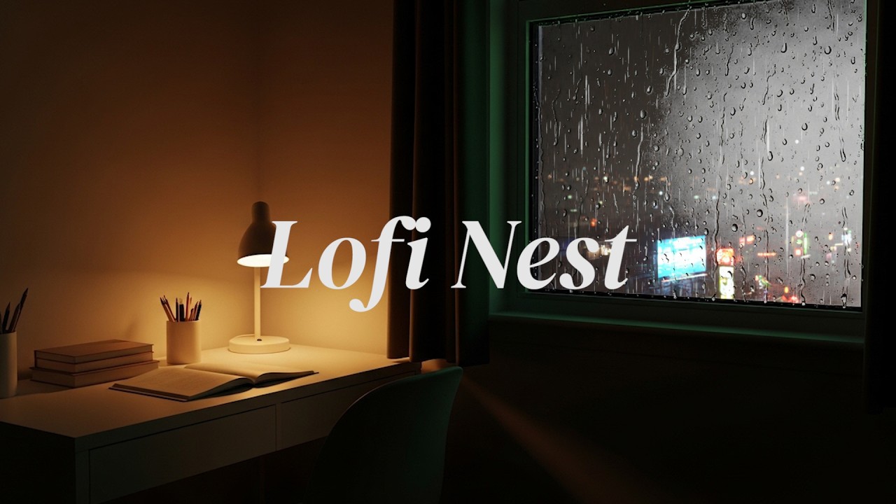 Lofi Rain at Night 🌙 Deep Sleep & Study Ambience (Cozy Room Rain Sounds)