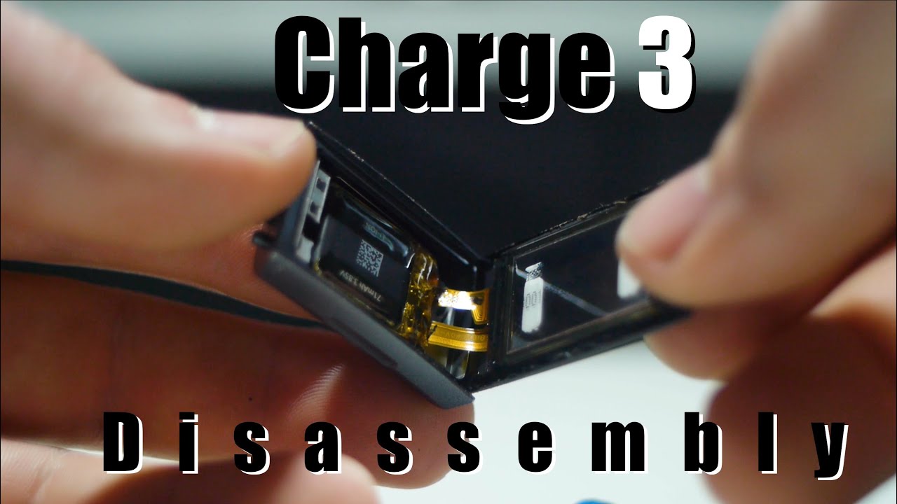 Close Up Disassembly of FitBit Charge 3