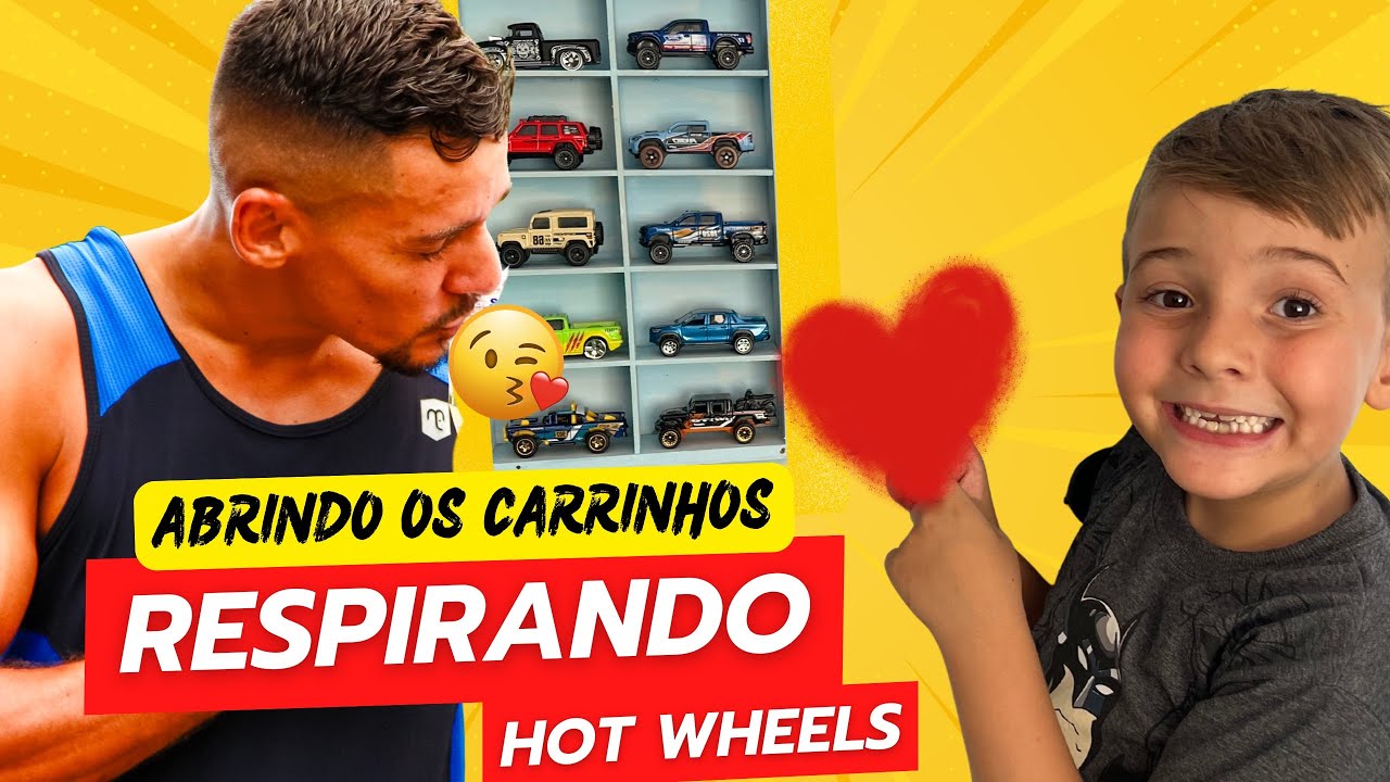 ABRINDO CARRINHOS HOT WHEELS E ESSES SÃO A PAIXÃO DO PAPAI