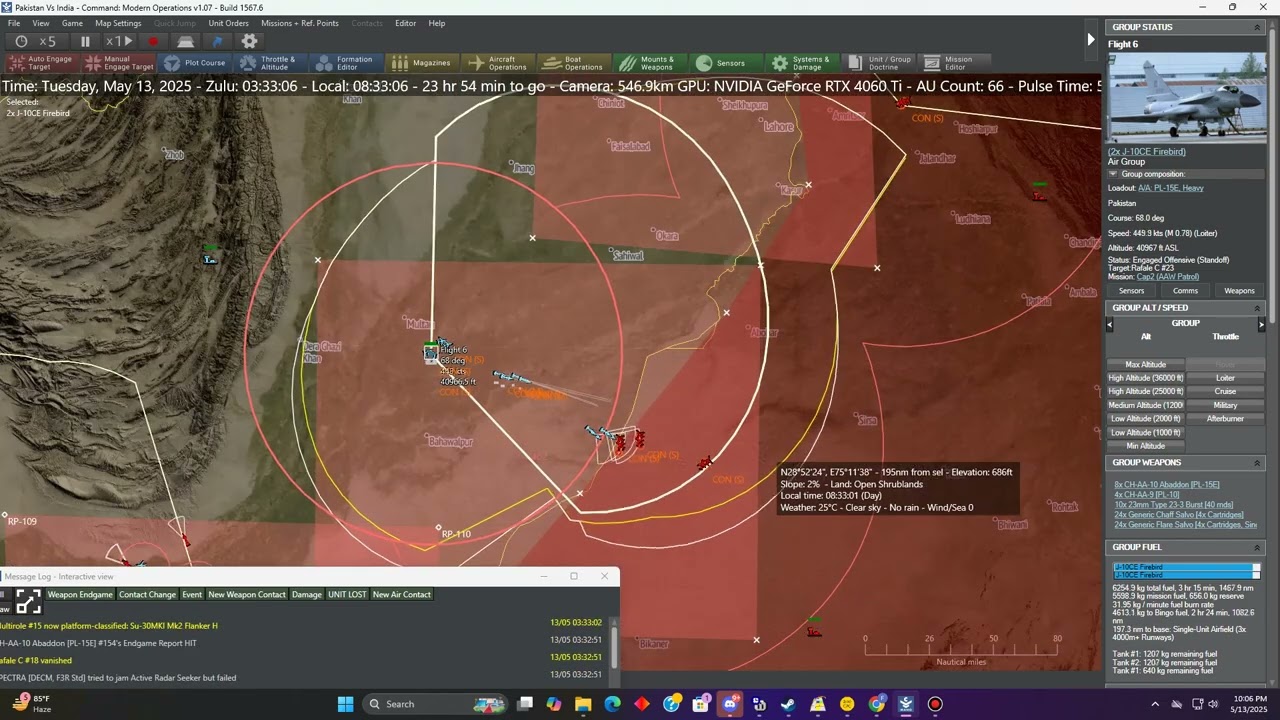 [Command Modern Operations]: Pakistan vs India Air War 2025 - with ECM