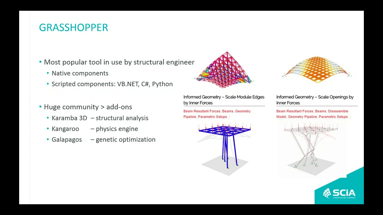 [EN] Parametric modelling in Grasshopper and Koala tools for SCIA Engineer