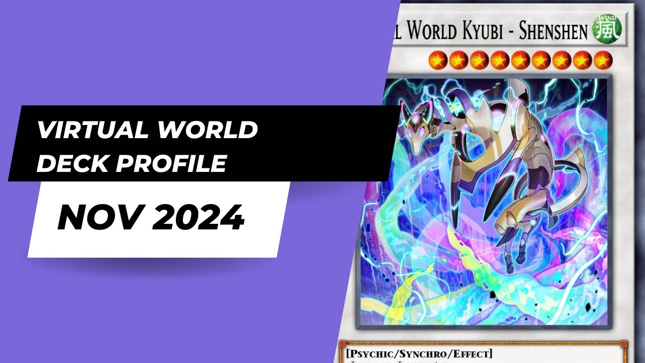 Virtual World Deck Profile Nov 2024 | Yu-Gi-Oh! |