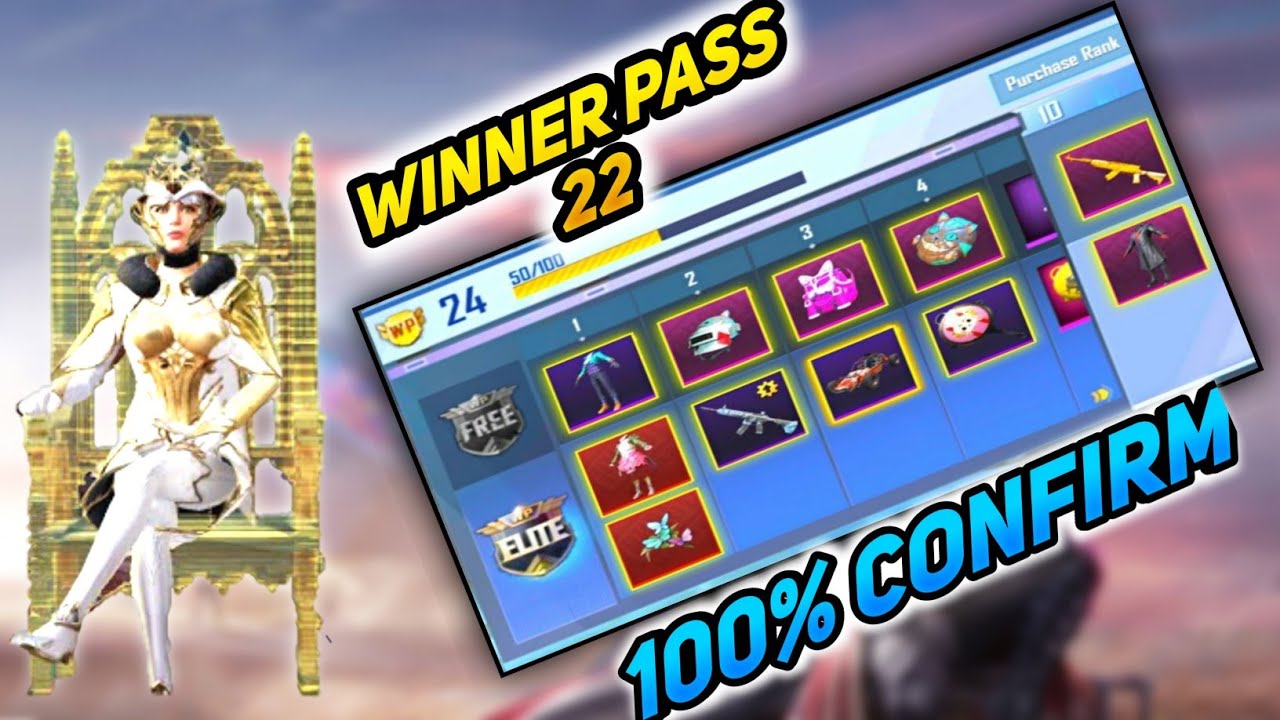 PUBG LITE SEASON 22 WINNER PASS LEAKS Without water mark | 22 WP All Confirm Reward Leaks