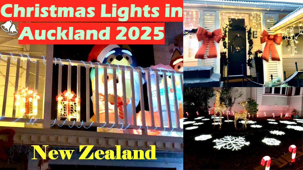 Franklin Road Xmas Lights Display in Auckland 2025 #christmas #xmas #newzealand #festival #auckland 