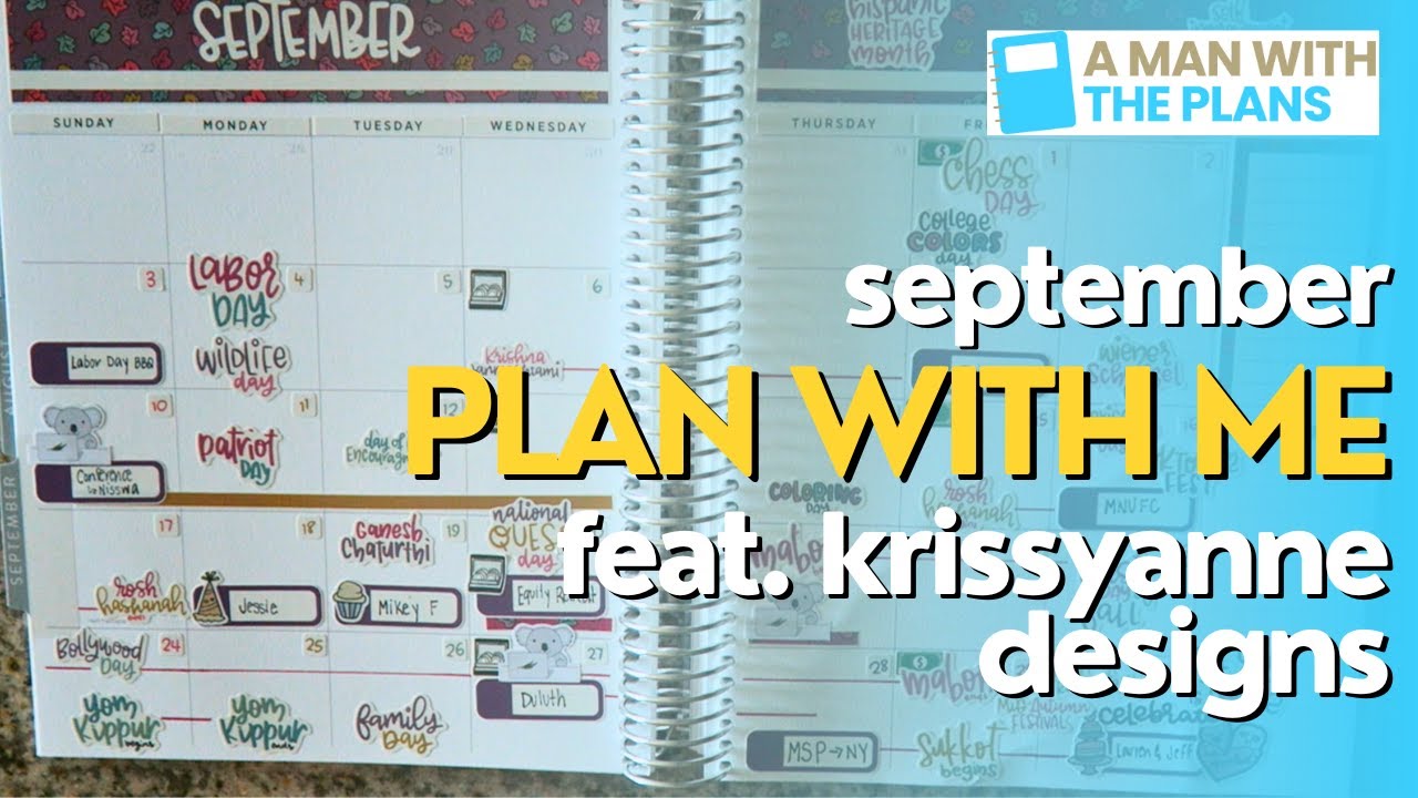 September Monthly Plan with Me | Krissyanne Designs