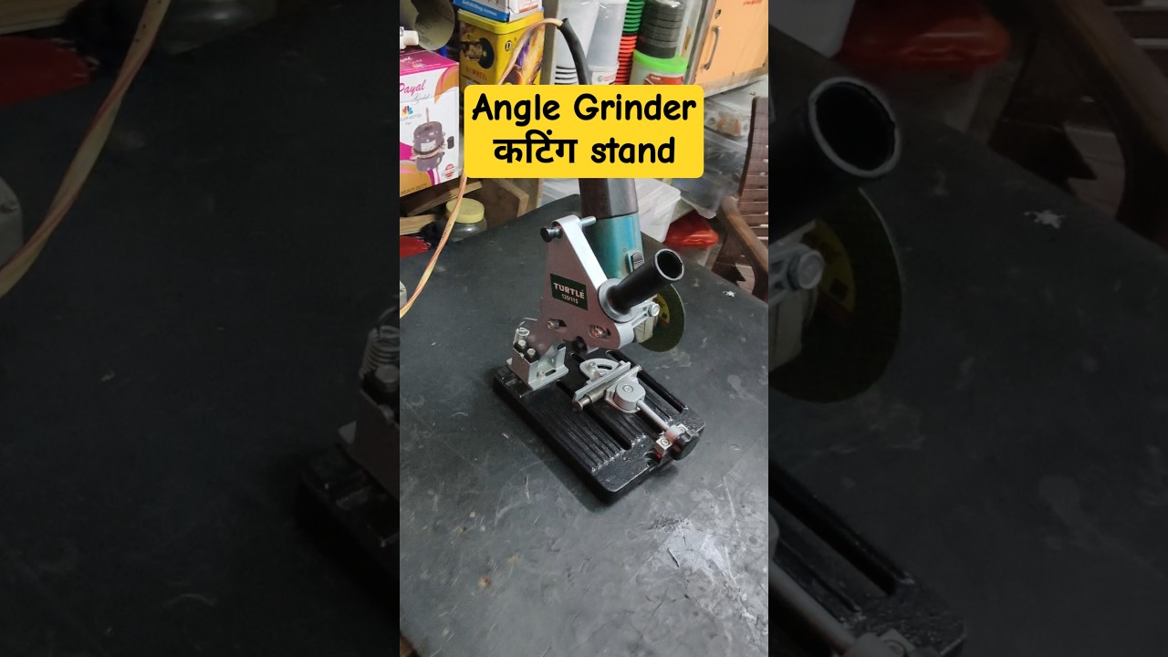 Angle Grinder Cutter Stand Adjustable 45° Clamp Angle | Grinder Stand # Short video