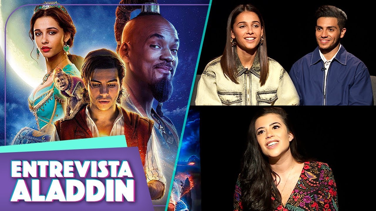 ENTREVISTEI NAOMI SCOTT E MENA MASSOUD DE ALADDIN! 🧞‍♀️ 🧞‍♂️ (Aladdin Cast interview) | Vic View