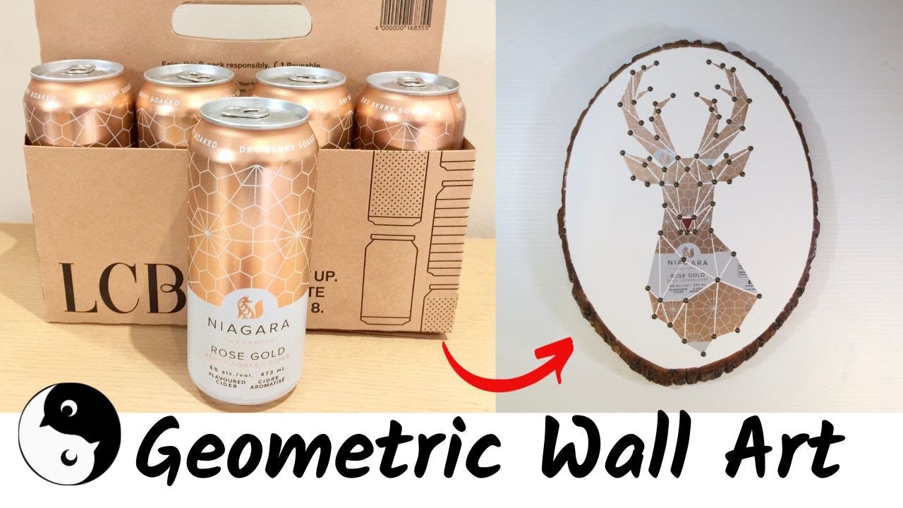 Mind Blowing Upcycled Geometric Wall Art from Aluminum Cans: Art in Every Sip! 🤯👀