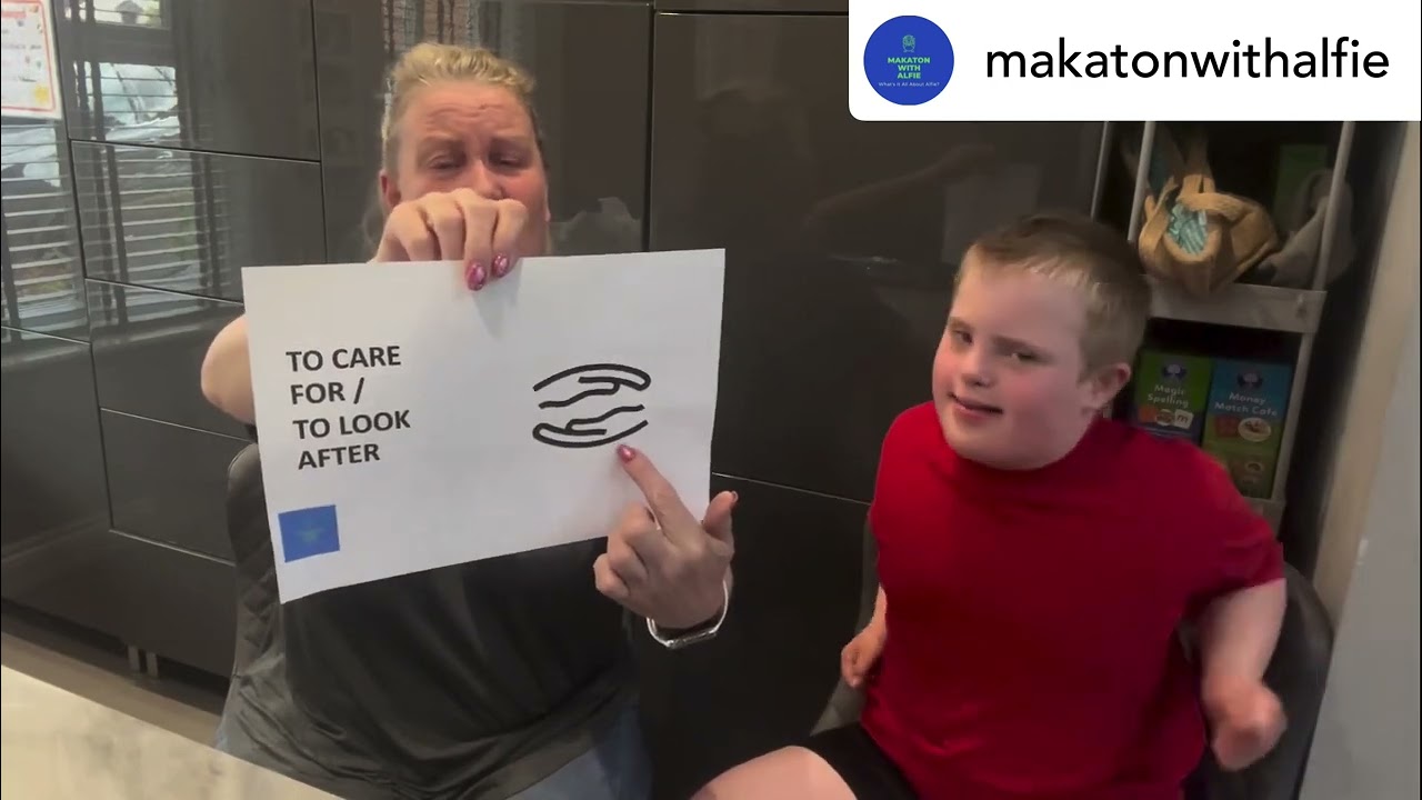 Makaton for ‘TO CARE FOR / TO LOOK AFTER’ 👀🥰