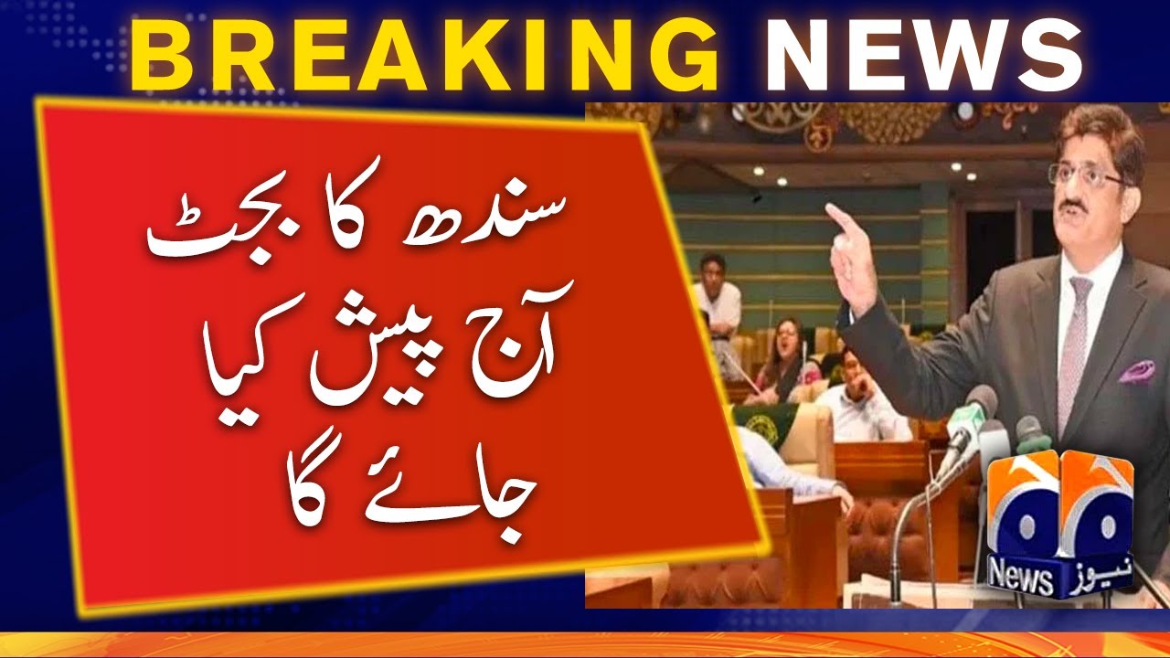 Sindh govt to present Rs1.6tr budget today