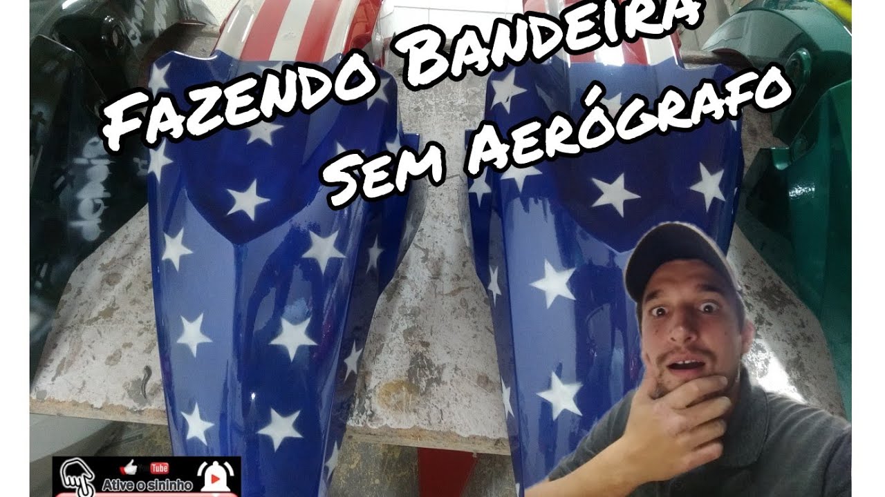 Passo a Passo Bandeira dos EUA SEM Aerógrafo