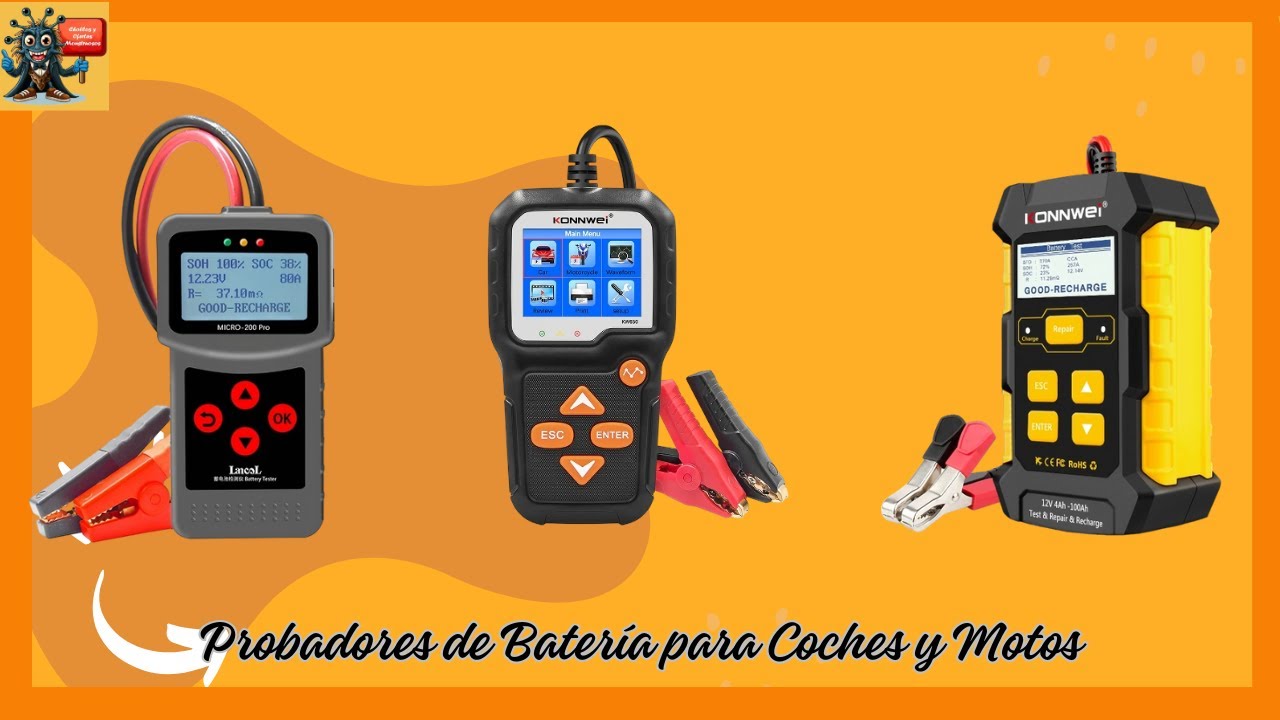 ✅Los 3 mejores probadores de batería baratos de 2025✅Comprobador o probador de baterías✅