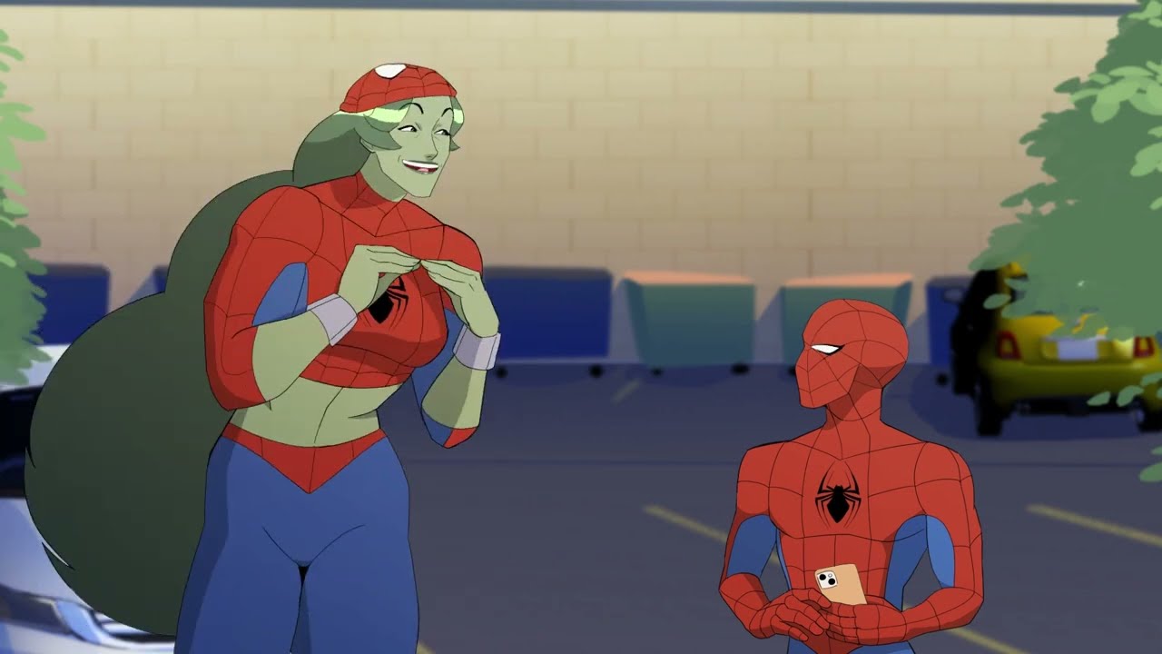 She-Hulk and Spider-Man Kiss (Fan Animation)